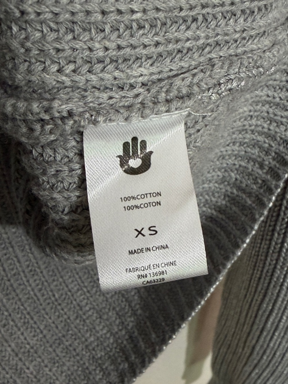 Spiritual Gangster Halley Chunky Sweater in Silver - XS - Picture 4 of 5